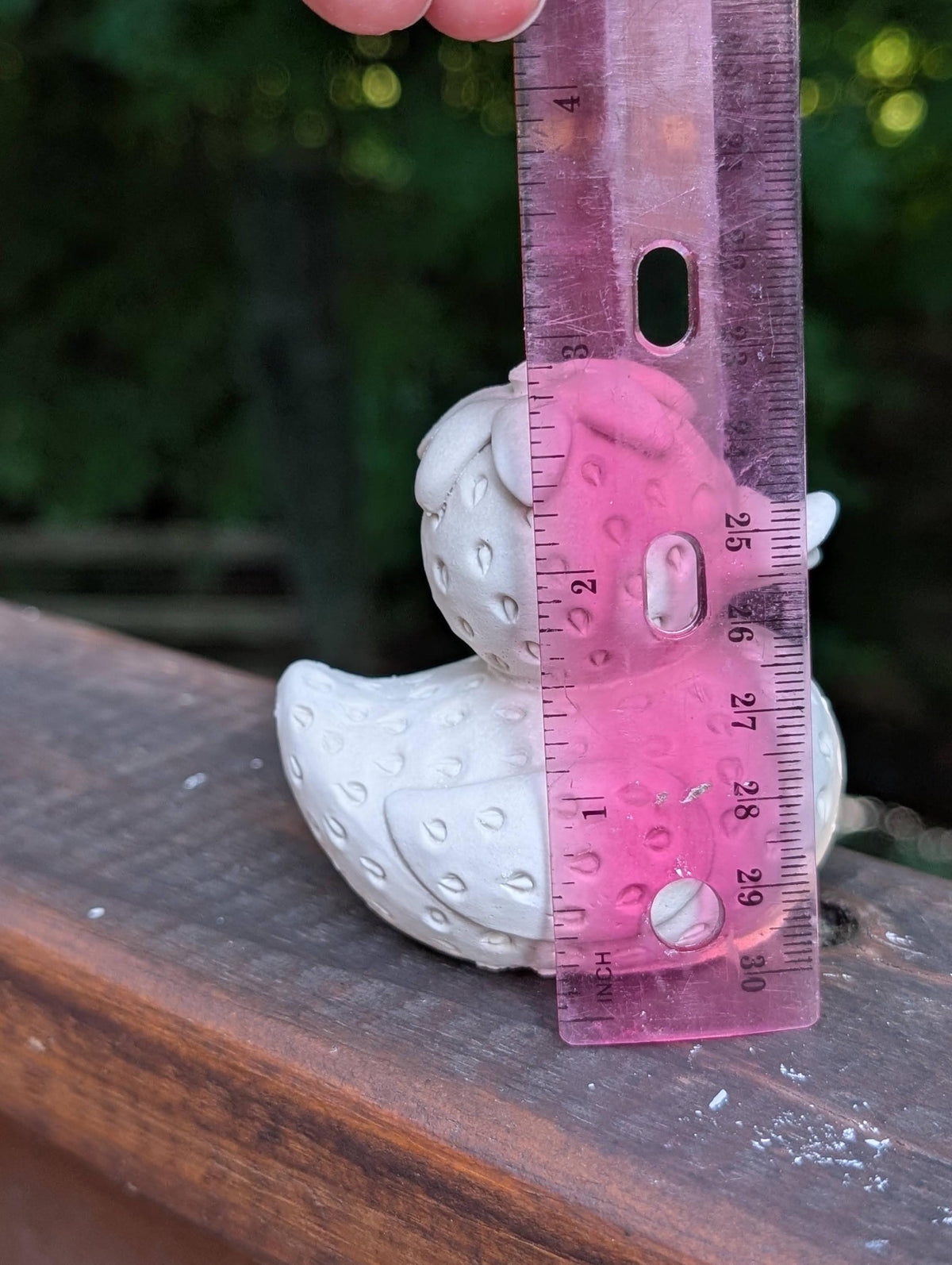 Strawberry Duck Figurine