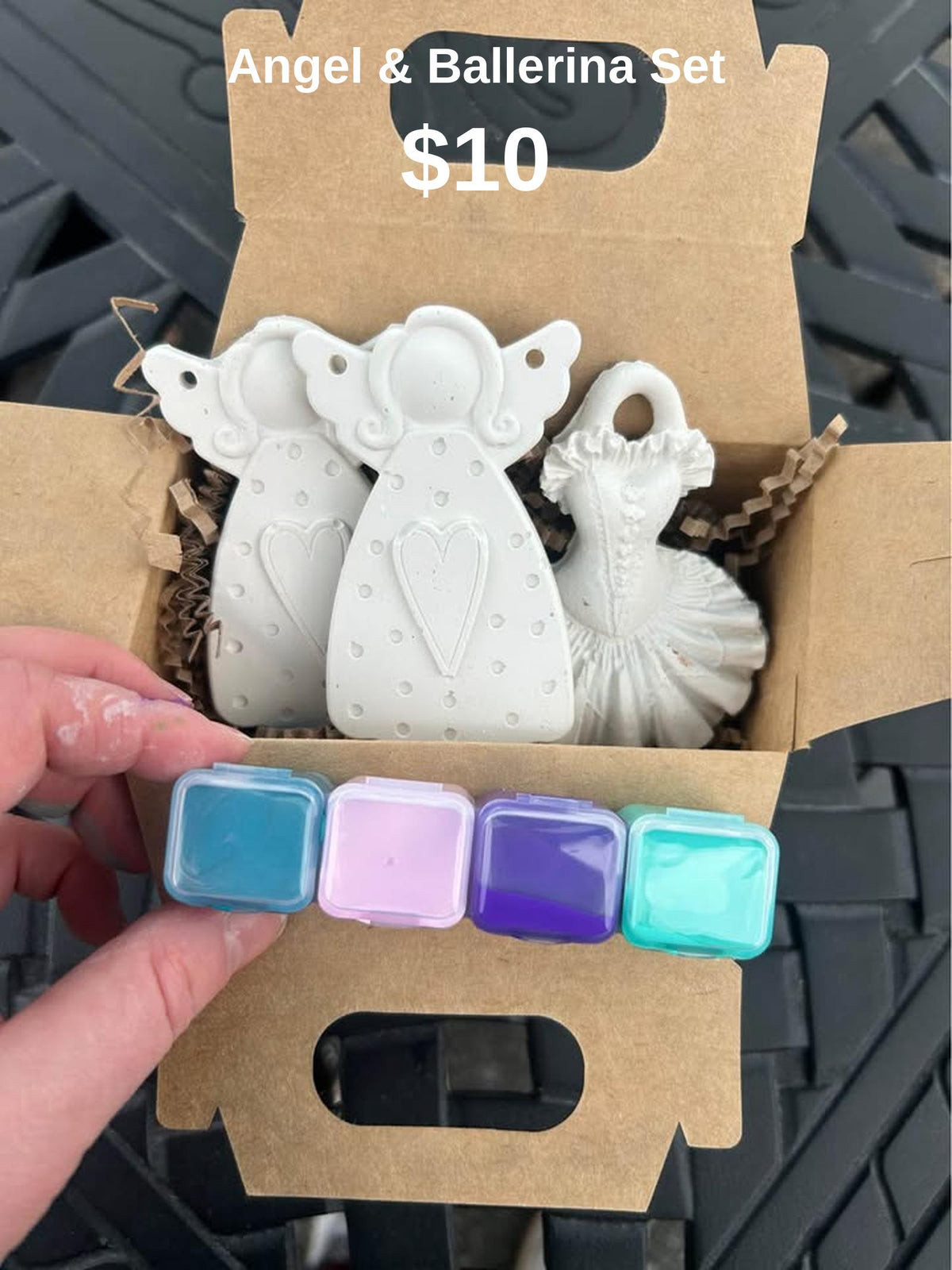 Angel & Ballerina Ornament Set
