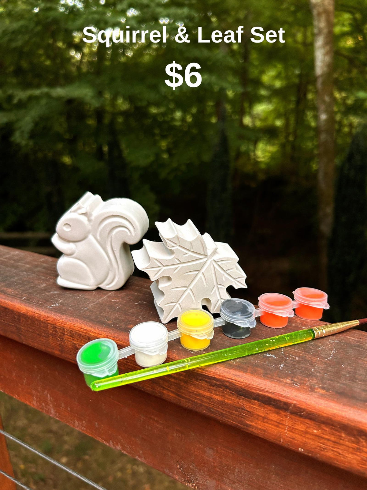 Squirrel & Leaf (or Acorn) Set