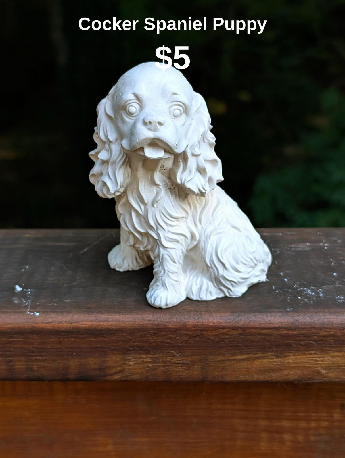 Cocker Spaniel Puppy Figurine