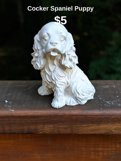 Cocker Spaniel Puppy Figurine