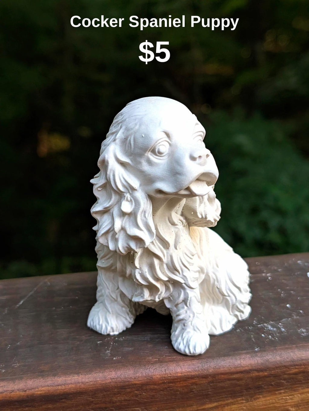 Cocker Spaniel Puppy Figurine