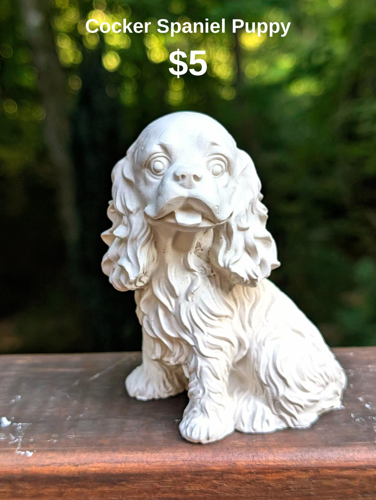 Cocker Spaniel Puppy Figurine