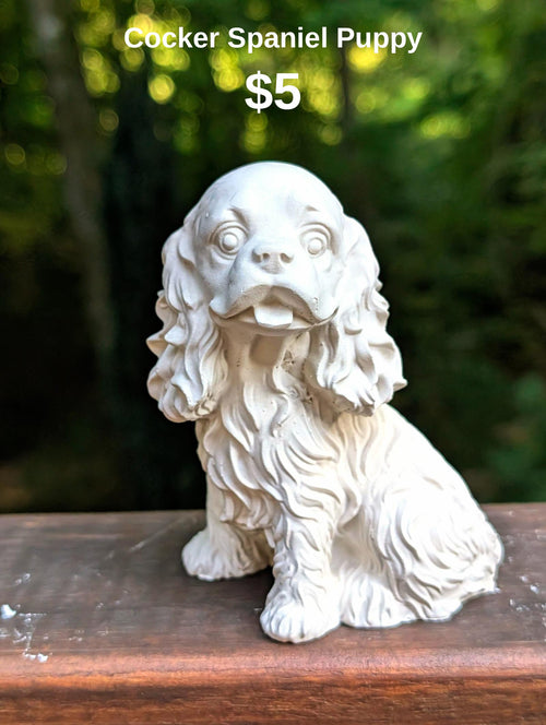 Cocker Spaniel Puppy Figurine