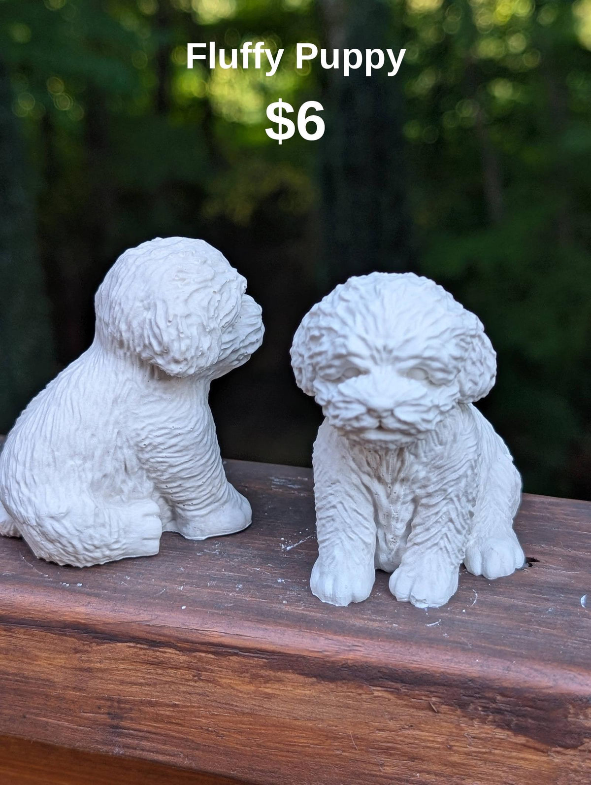 Fluffy Puppy Figurine