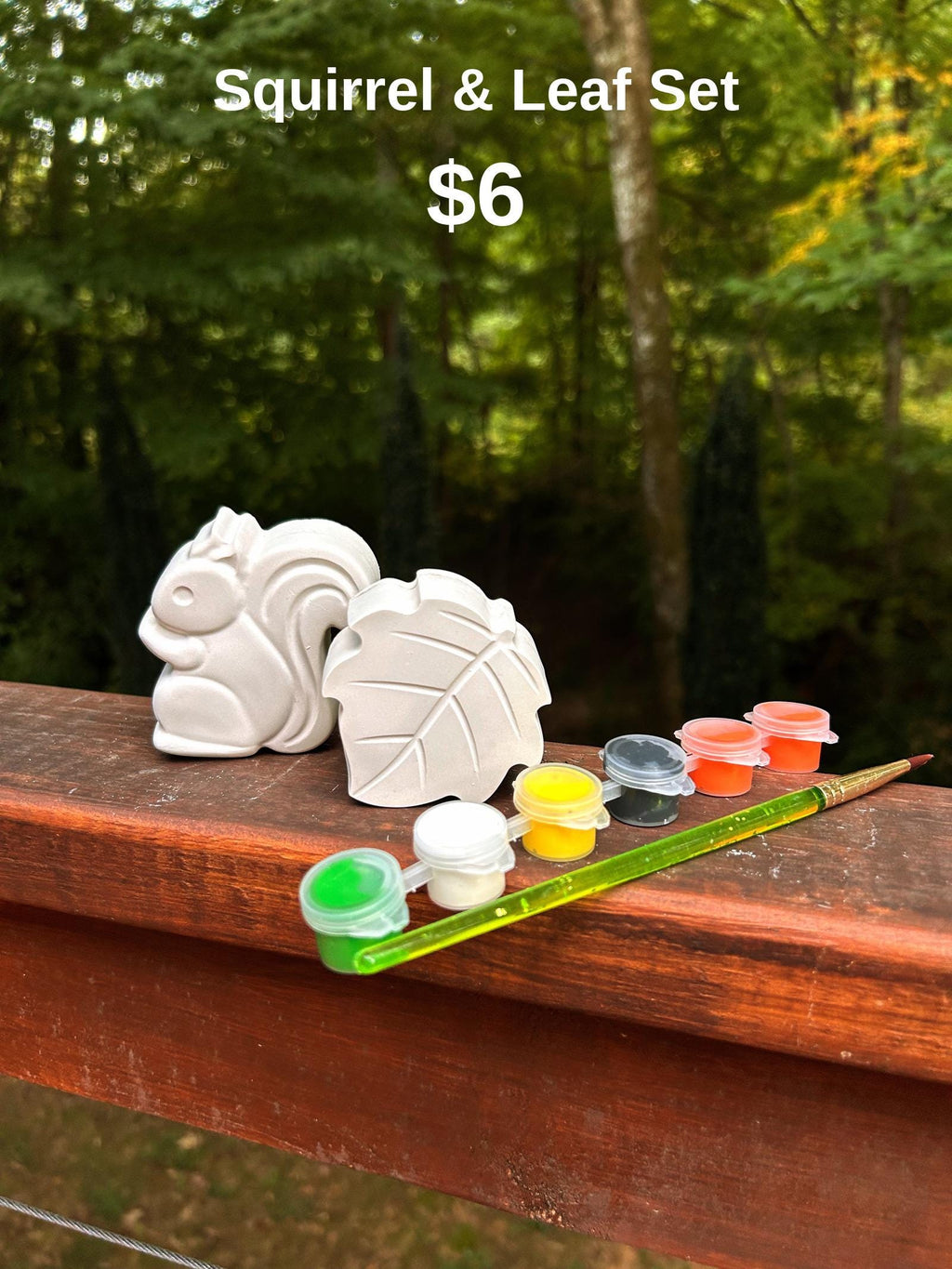 Squirrel & Leaf (or Acorn) Set