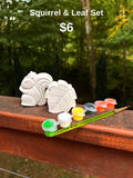 Squirrel & Leaf (or Acorn) Set
