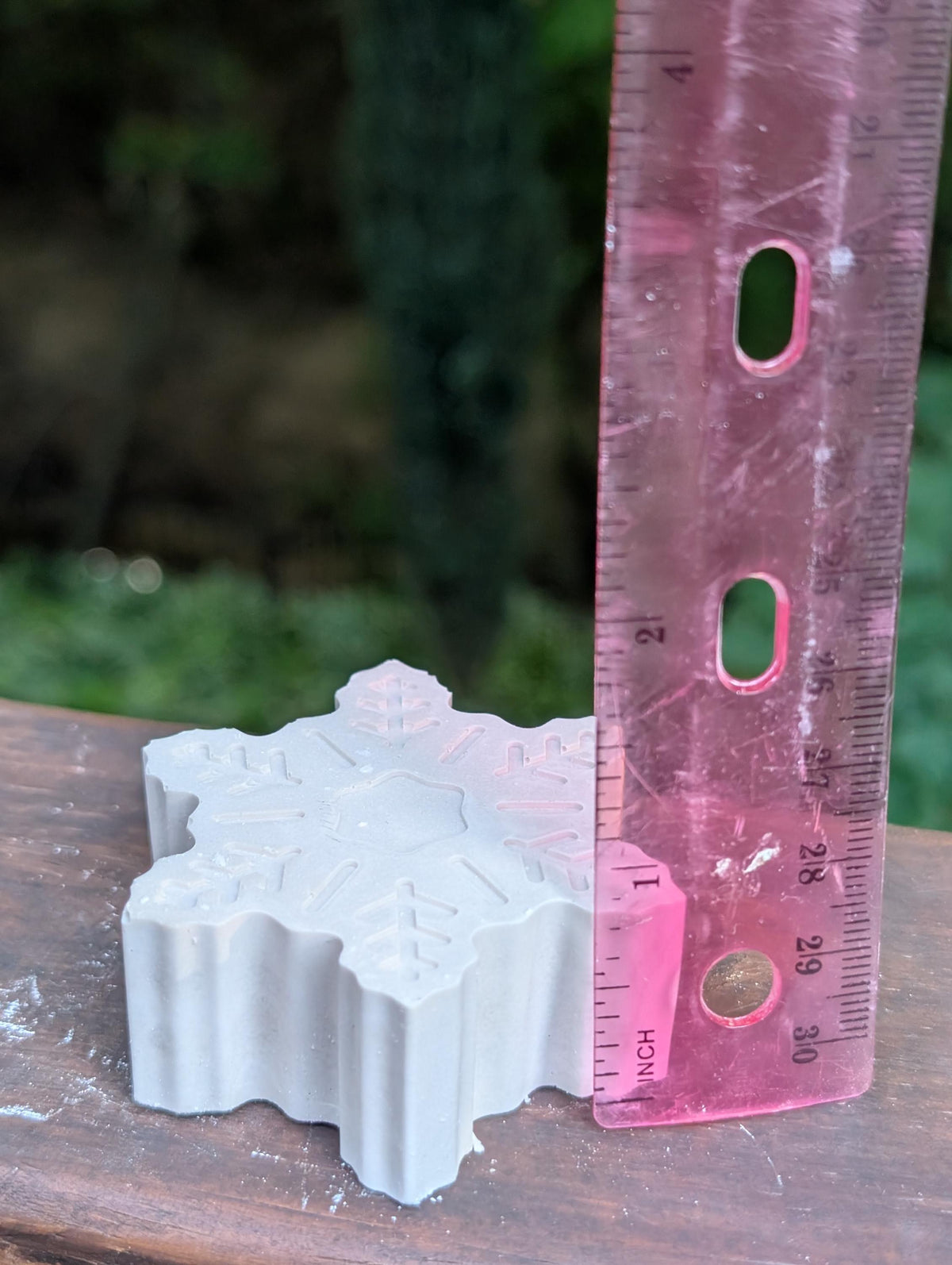 Handmade Cast Snowflake Decor - Set of 4